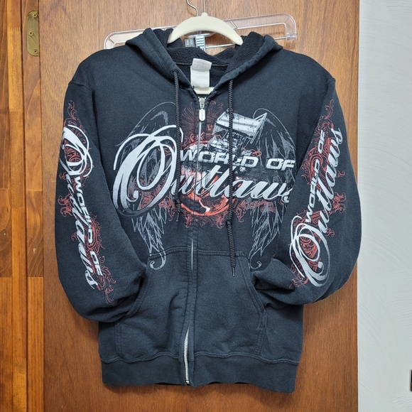 LN.  World of Outlaws hoodie.  Size S.  (559) - Picture 5 of 6